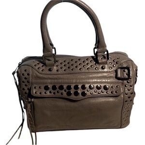 Rebecca Minkoff Morning After Bag Gray Studded Duffel